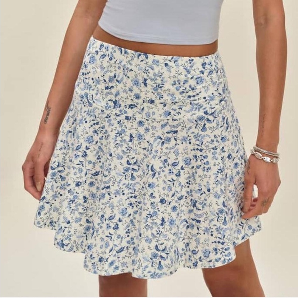 Reformation Laurie Knit Skirt in Nile